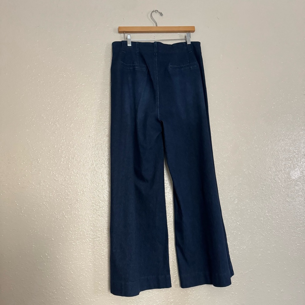 Halara Flex High Waisted Pockets Washed Casual Wide Leg Jeans - Picture 5 of 11